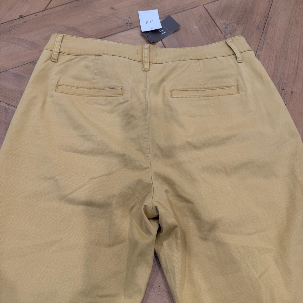J Jill NWT Yellow Pants 8 NWT - Picture 7 of 9